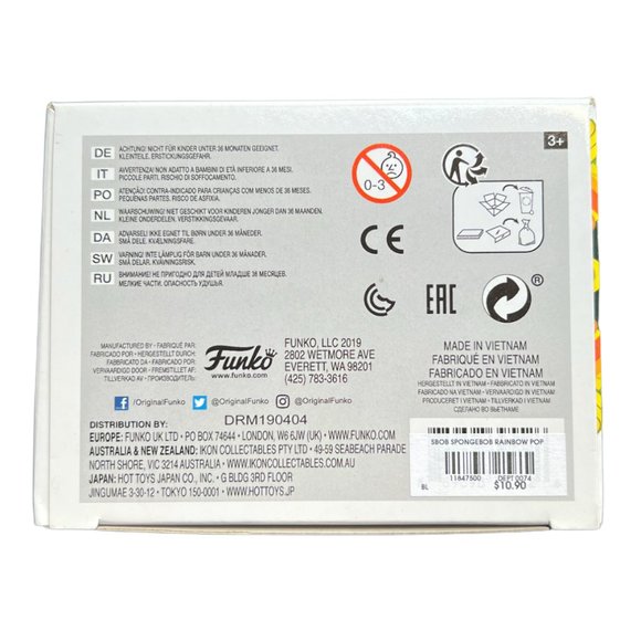 Funko Pop Animation Sponge Bob Squarepants Rainbow 558 Collectible Vinyl Figure - Picture 6 of 7